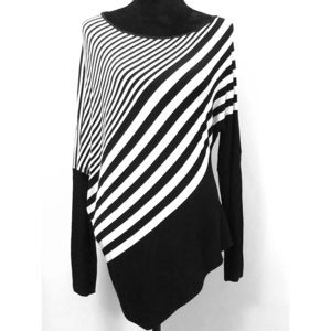 Asymmetrical Striped Sweater